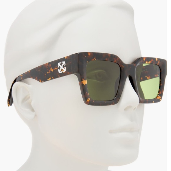 NEW OFF-White Jackson Havana Green Tortoise Shell Sunglasses 50mm